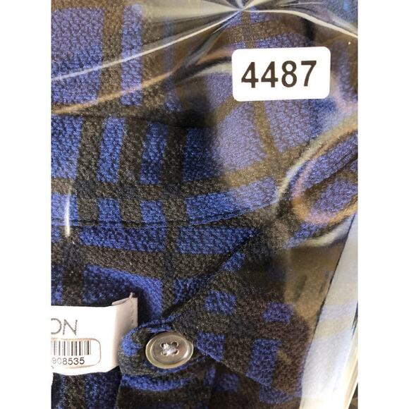 Thakoon Dress Plaid Button Front Long Sleeve A-Line Shirtdress Blue 4 - Picture 11 of 11